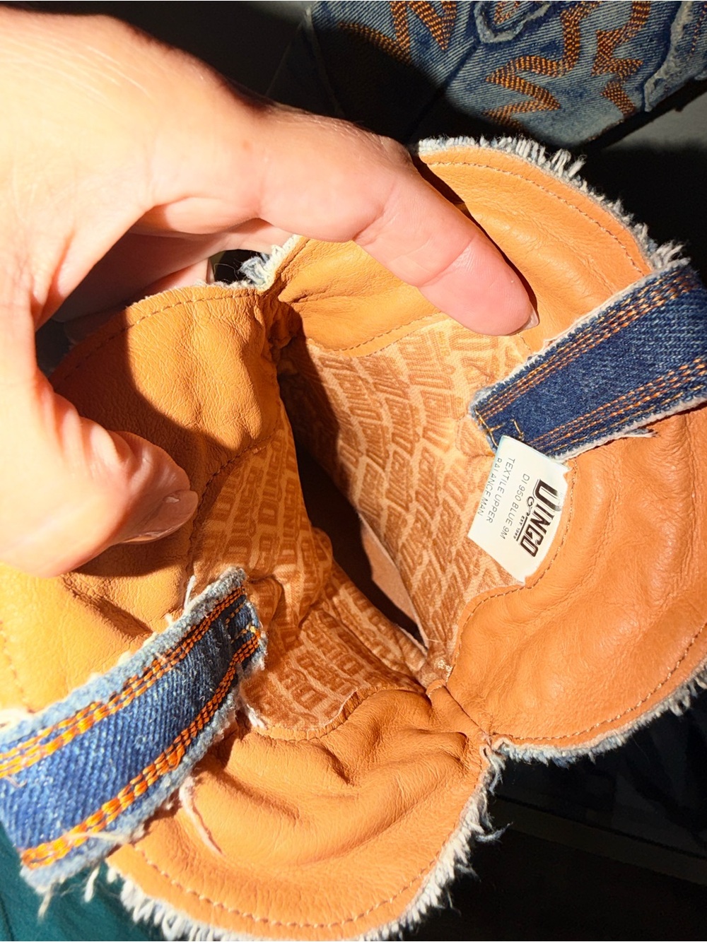 Dingo Y’all Need Dolly DI950 Blue Denim Western Cowboy Boots Size 9M - Picture 15 of 16